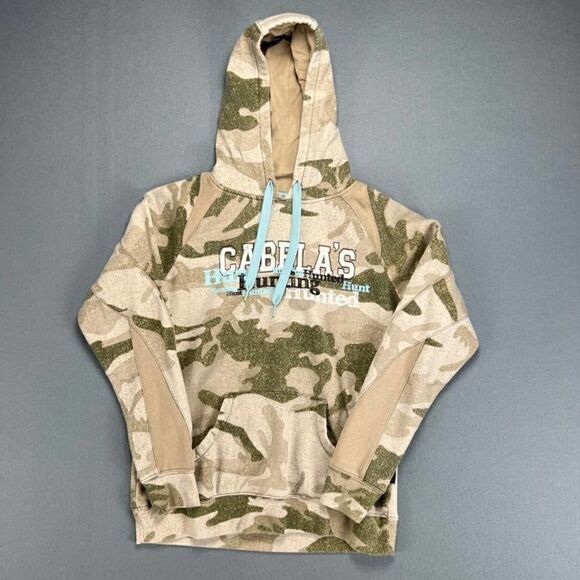 Cabela's Sweatshirt Womens M Pullover Hoodie Camo Hunting Hunted - Picture 1 of 12